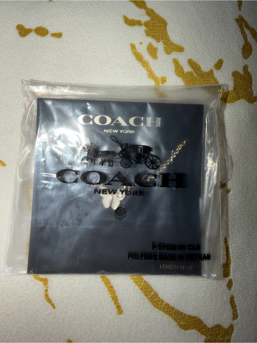 Coach Butterfly Charm Necklace - Picture 6 of 6